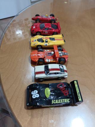 Lote 6 coches Scalextric