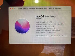 MacBook Air Apple 13-inch, 2017 con funda incluida