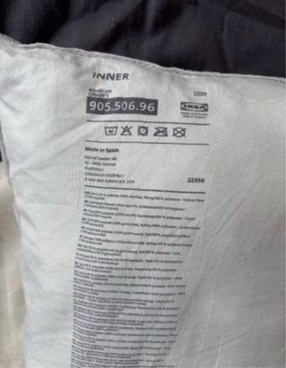 2 Rellenos Cojín 65x65 Ikea