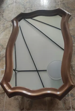 Espejo Madera Maciza 90x64 cm