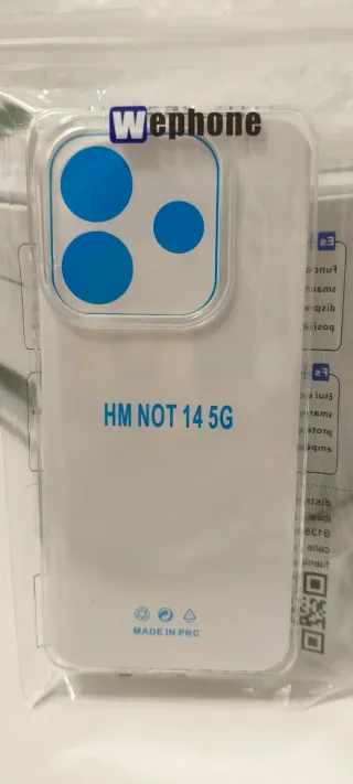 Funda Wephone Xiaomi Redmi Note 14 5G Transparente