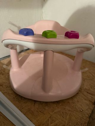 Soporte para bañar bebé rosa