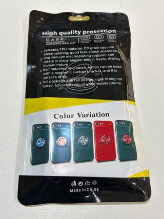 Funda iPhone XR Azul Marino con Anillo