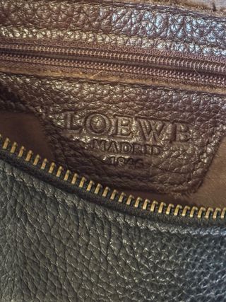 Bolso Loewe Negro Piel Texturizada