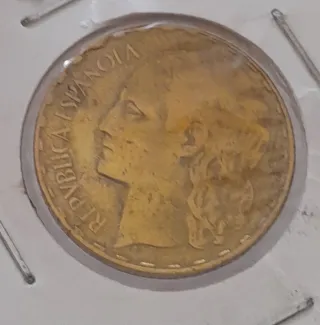 Moneda 1 Peseta España 1937