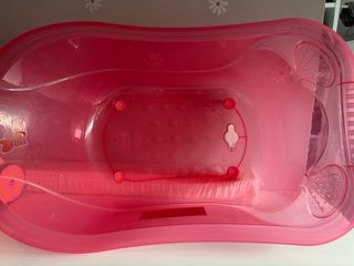 Bañera bebé rosa