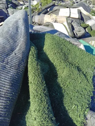 Césped artificial reciclado