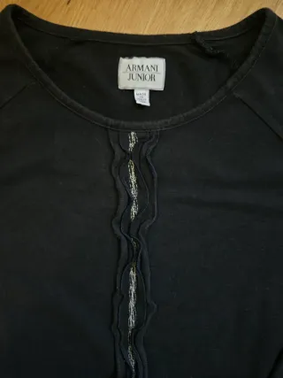 Camiseta Armani Junior Talla S Negra