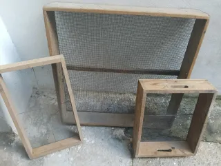 Conjunto de cribas de madera