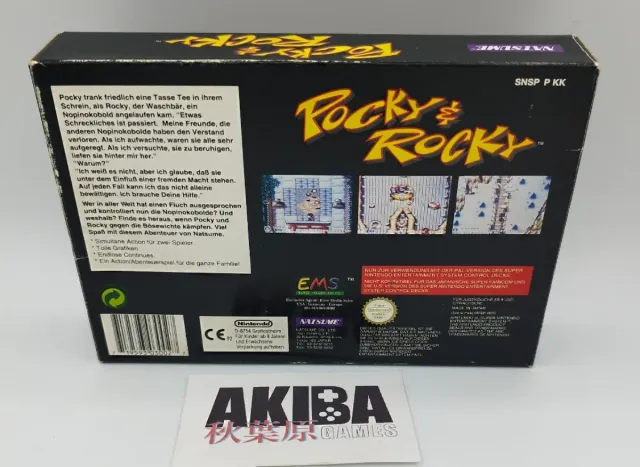 Pocky & Rocky Super Nintendo PAL