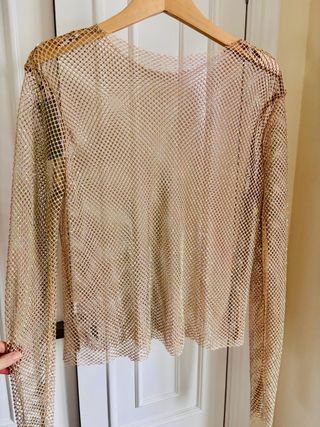 Camiseta fiesta dorada M