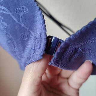 Sujetador estampado floral y pavo real, push up M