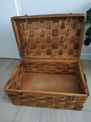 Baúles de mimbre para almacenaje