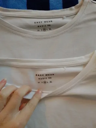 2 Camisetas Blancas Básicas Easy Wear