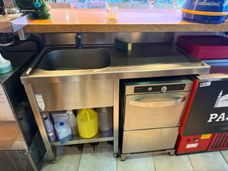 Fregadero industrial acero inoxidable con grifo