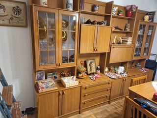 Armario Cocina Madera y Cristal