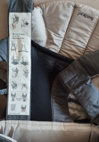 Mochila Portabebés BabyBjörn Gris