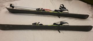 Esquís infantiles 120 cm con bastones