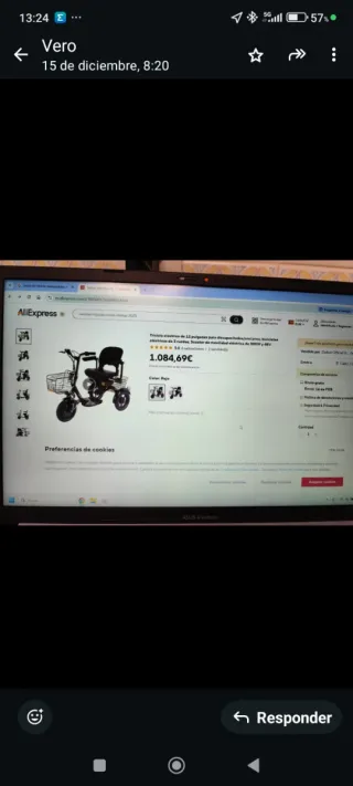 Triciclo eléctrico para movilidad reducida