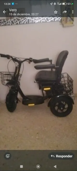 Triciclo eléctrico para movilidad reducida