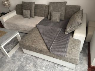 Sofá Chaiselongue con Canapé y extensible a cama