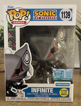 Funko sonic infinite 1139 glow ed. Lim 9500 pcs