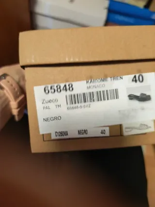 Sandalias Zueco Talla 40 Negras