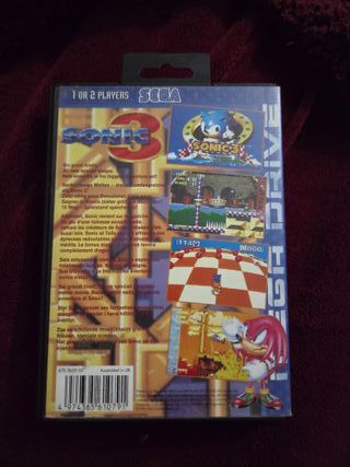 Sonic 3 Sega Mega Drive Jogo