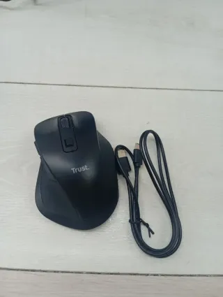 Ratón Inalámbrico Recargable Trust Negro