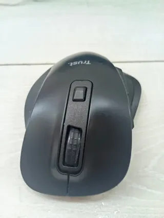 Ratón Inalámbrico Recargable Trust Negro