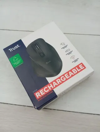 Ratón Inalámbrico Recargable Trust Negro