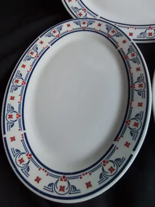 Bandejas de porcelana antiguas Art Deco