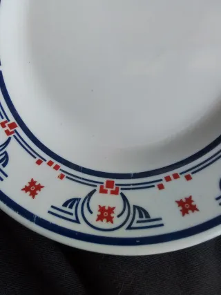 Bandejas de porcelana antiguas Art Deco