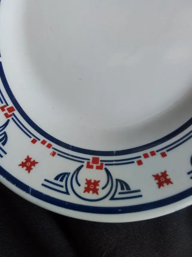 Bandejas de porcelana antiguas Art Deco