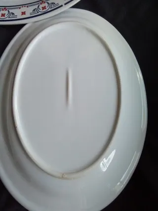 Bandejas de porcelana antiguas Art Deco