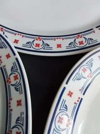 Bandejas de porcelana antiguas Art Deco