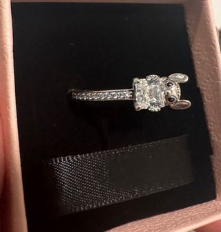 Anillo Pandora Gema y Stitch Disney Plata