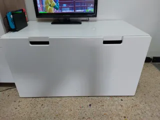 Baúl de madera blanco Ikea