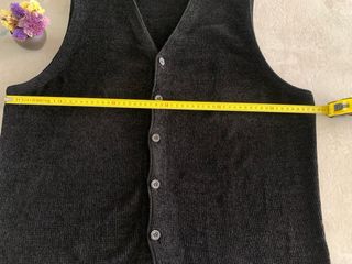 Chaleco D-TRES Negro Terciopelo