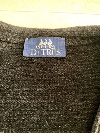 Chaleco D-TRES Negro Terciopelo