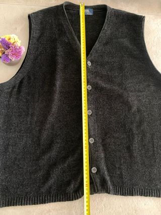 Chaleco D-TRES Negro Terciopelo