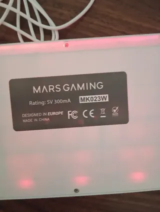 Teclado Gaming LED Blanco