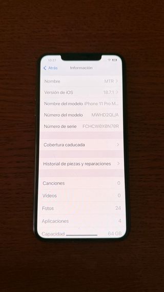 iPhone 11 Pro Max 64GB Negro