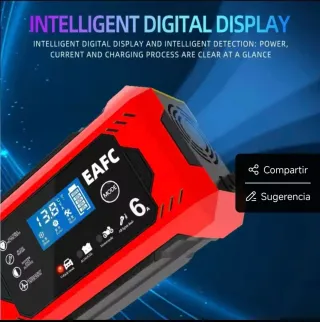 Cargador Baterías Coche Moto EAFC 6A