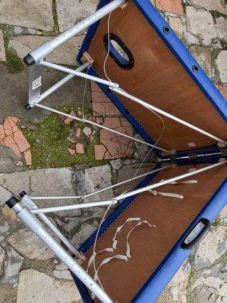 Camilla plegable de aluminio