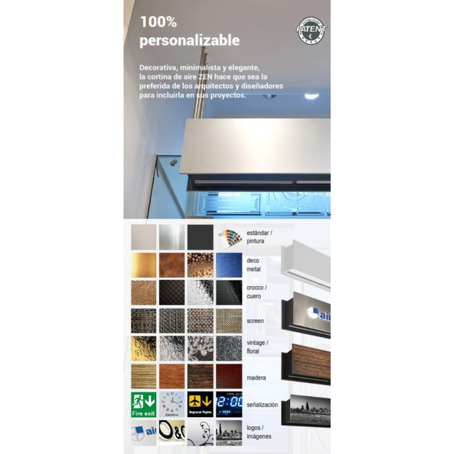 Cortina de Aire Decorativa Personalizable