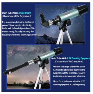 Telescopio F36050 Óptico Cristal y Metal