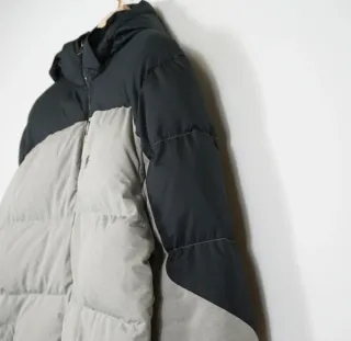 Chaqueta Puffer Ralph Lauren Plumas Gris/Negro