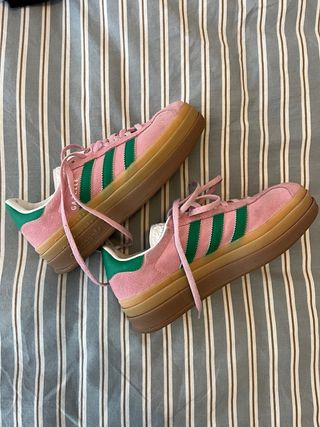 Adidas Gazelle Rosa y Verde