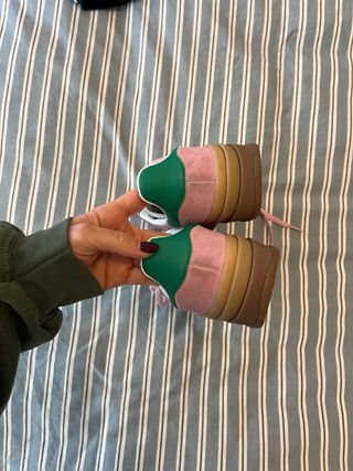 Adidas Gazelle Rosa y Verde